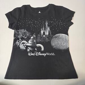 Disney Parks Walt Disney World Women's T-Shirt, Black Size L
